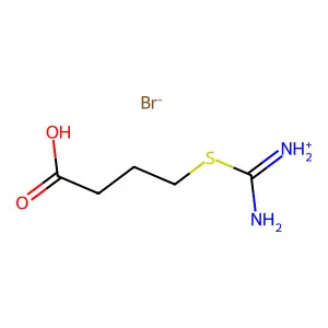 4-(Carbamimidoylsulfanyl)butanoic acid--hydrogen bromide (1/1) structure