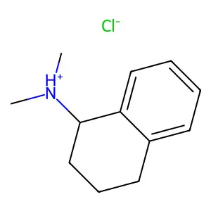 N,N-Dimethyl-1,2,3,4-tetrahydronaphthalen-1-amine--hydrogen chloride (1/1) structure