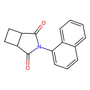 3-(1-Naphthalenyl)-3-azabicyclo(3.2.0)heptane-2,4-dione structure
