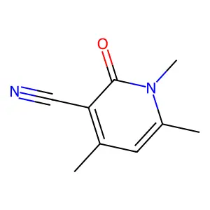 Nicotinonitrile, 1,2-dihydro-2-oxo-1,4,6-trimethyl- structure