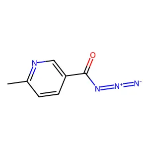 6-Methyl-3-pyridinecarbonyl azide structure