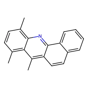 BENZ(c)ACRIDINE, 7,8,11-TRIMETHYL- structure
