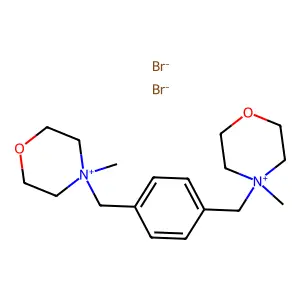 对亚二甲苯基双(N-甲基吗啉鎓)二溴化物 structure