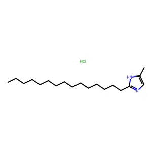 5-Methyl-2-pentadecyl-1H-imidazole--hydrogen chloride (1/1) structure