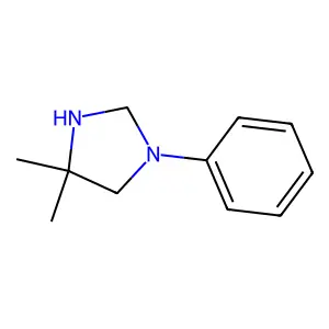 Imidazolidine, 4,4-dimethyl-1-phenyl- structure