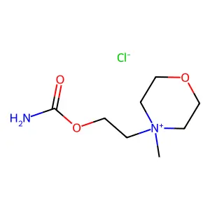 Morpholinium, 4-(2-hydroxyethyl)-4-methyl-, chloride, carbamate structure