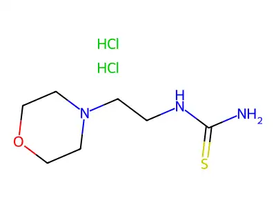 Pseudourea, 2-(2-morpholinoethyl)-2-thio-, dihydrochloride structure