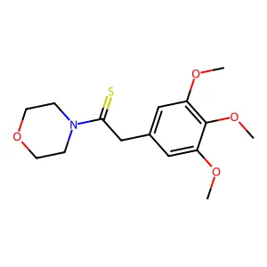 1-(Morpholin-4-yl)-2-(3,4,5-trimethoxyphenyl)ethane-1-thione structure