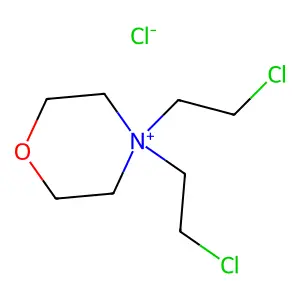 4,4-双(2-氯乙基)吗啉鎓氯化物 structure