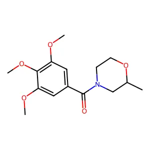 (2-Methylmorpholin-4-yl)(3,4,5-trimethoxyphenyl)methanone structure