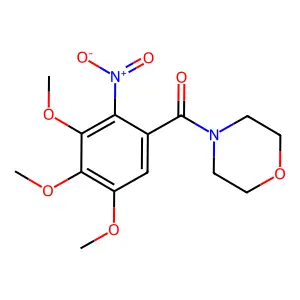 (Morpholin-4-yl)(3,4,5-trimethoxy-2-nitrophenyl)methanone structure