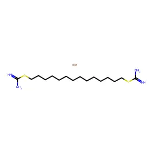Tetradecane-1,14-diyl dicarbamimidothioate--hydrogen bromide (1/1) structure