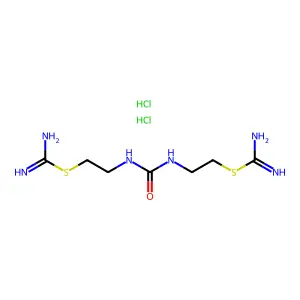 Pseudourea, 2,2'-ureylenediethylenedithiodi-, dihydrochloride structure