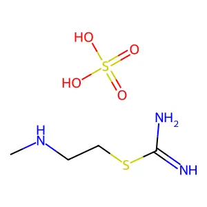 Sulfuric acid--2-(methylamino)ethyl carbamimidothioate (1/1) structure