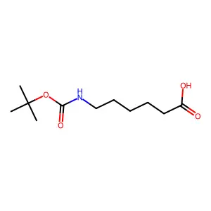 6-((tert-Butoxycarbonyl)amino)hexanoic acid structure