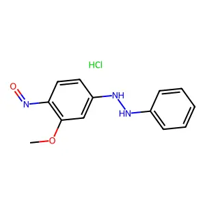 Hydroxylamine, N-(2-methoxy-4-(phenylazo)phenyl)-, hydrochloride structure