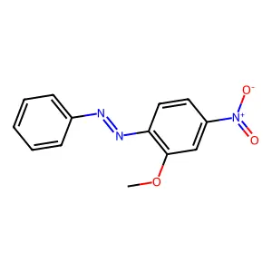 2-Methoxy-4-nitroazobenzene structure