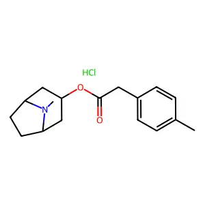2-alpha-Tropine p-tolylacetate, hydrochloride structure