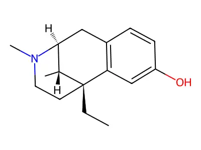 2,6-Methano-3-benzazocin-8-ol, 1,2,3,4,5,6-hexahydro-3,11-dimethyl-6-ethyl-, beta-(+-)- structure