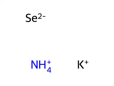 Azanium;potassium;selenium(2-) structure