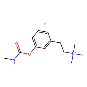 Ammonium, (3-hydroxyphenethyl)trimethyl-, iodide, methylcarbamate structure