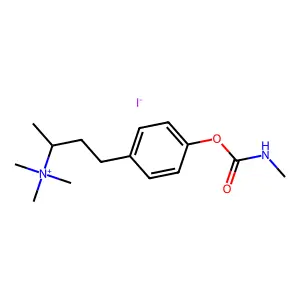 Ammonium, (4-(4-hydroxyphenyl)-sec-butyl)trimethyl-, iodide, methylcarbamate structure