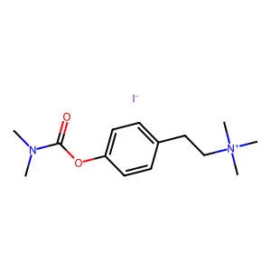 Ammonium, (p-hydroxyphenethyl)trimethyl-, iodide, dimethylcarbamate structure