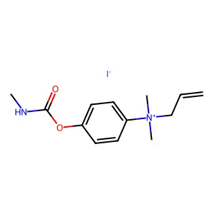 Ammonium, (p-hydroxyphenyl)allyldimethyl-, iodide, methylcarbamate structure
