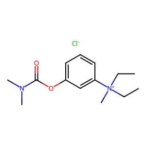 Ammonium, (m-hydroxyphenyl)diethylmethyl-, chloride, dimethylcarbamate structure