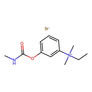 Ammonium, (m-hydroxyphenyl)dimethylethyl-, bromide, methylcarbamate structure