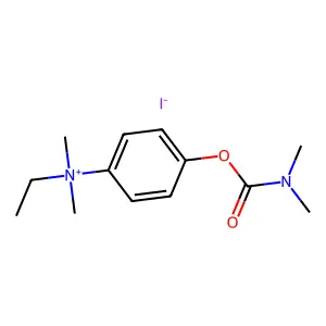 Ammonium, (p-hydroxyphenyl)dimethylethyl-, iodide, dimethylcarbamate structure