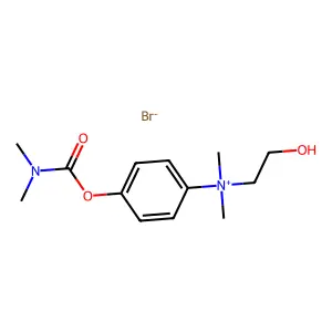 Ammonium, (p-hydroxyphenyl)dimethyl(2-hydroxyethyl)-, bromide, dimethylcarbamate structure