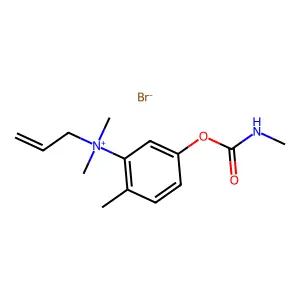 Ammonium, ((5-hydroxy-2-methyl)phenyl)allyldimethyl-, bromide, methylcarbamate structure