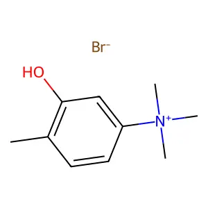 Ammonium, (3-hydroxy-4-methylphenyl)trimethyl-, bromide structure