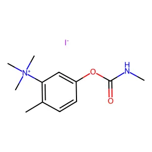Ammonium, ((5-hydroxy-2-methyl)phenyl)trimethyl-, iodide, methylcarbamate structure