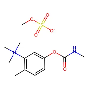 Ammonium, ((5-hydroxy-2-methyl)phenyl)trimethyl-, methylsulfate, methylcarbamate structure