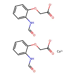 Acetic acid, (o-carbamoyl)phenoxy-, calcium salt (2:1) structure
