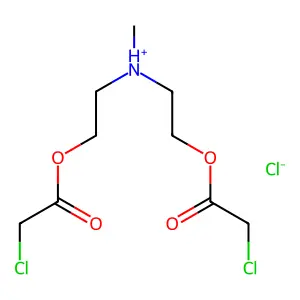 Acetic acid, chloro-, diester with methyldiethanolamine, hydrochloride structure