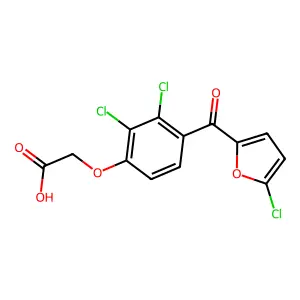 Acetic acid, (4-((5-chloro-2-furyl)carbonyl)-2,3-dichloro)phenoxy- structure