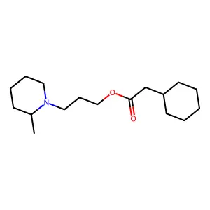 3-(2-Methylpiperidin-1-yl)propyl cyclohexylacetate structure
