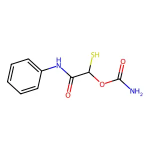 Acetanilide, 2-hydroxy-2-mercapto-, carbamate (ester) structure