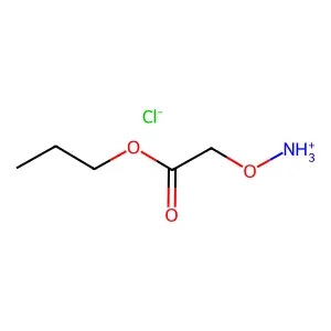 Acetic acid, 2-aminooxy-, propyl ester, hydrochloride structure