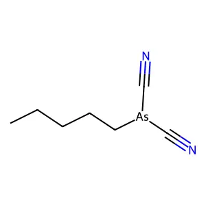 Arsine, amyldicyano- structure