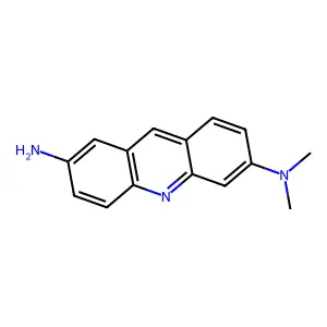 Acridine, 7-amino-3-dimethylamino- structure