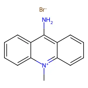 9-氨基-10-甲基吖啶鎓溴化物 structure