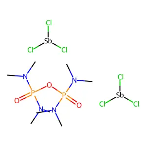 Antimony, bis(trichloro-, compd. with 1 mol. of octamethyl pyrophosphoramide structure