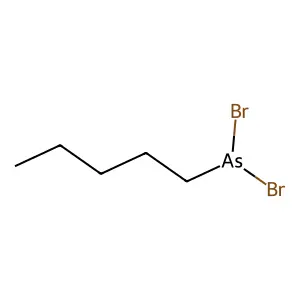 Arsine, pentyldibromo- structure