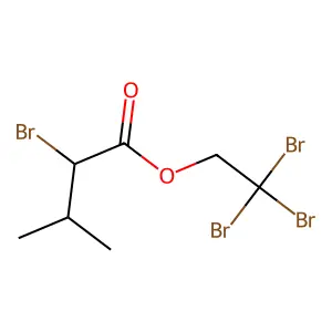 Isovaleric acid, 2-bromo-, 2,2,2-tribromoethyl ester structure