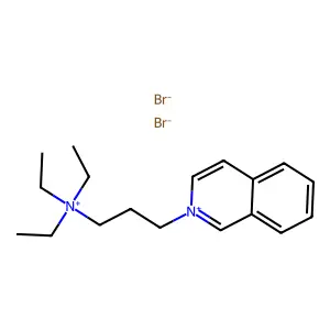 Isoquinolinium, 2-(3-(triethylammonio)propyl)-, dibromide structure