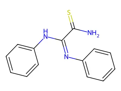 2-Anilino-2-(phenylimino)ethanethioamide structure
